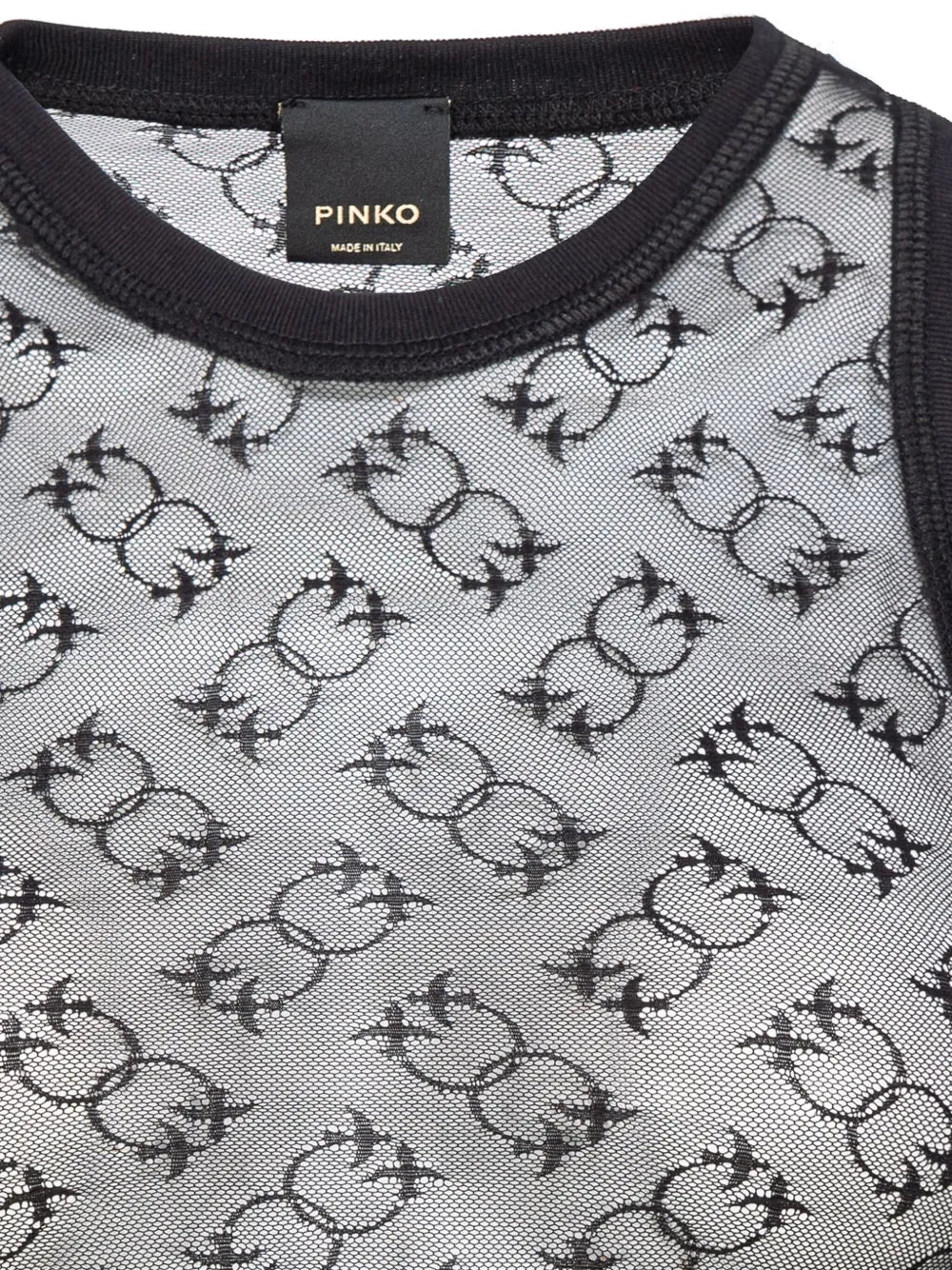 Love Birds-Jacquard Mesh Tank Top