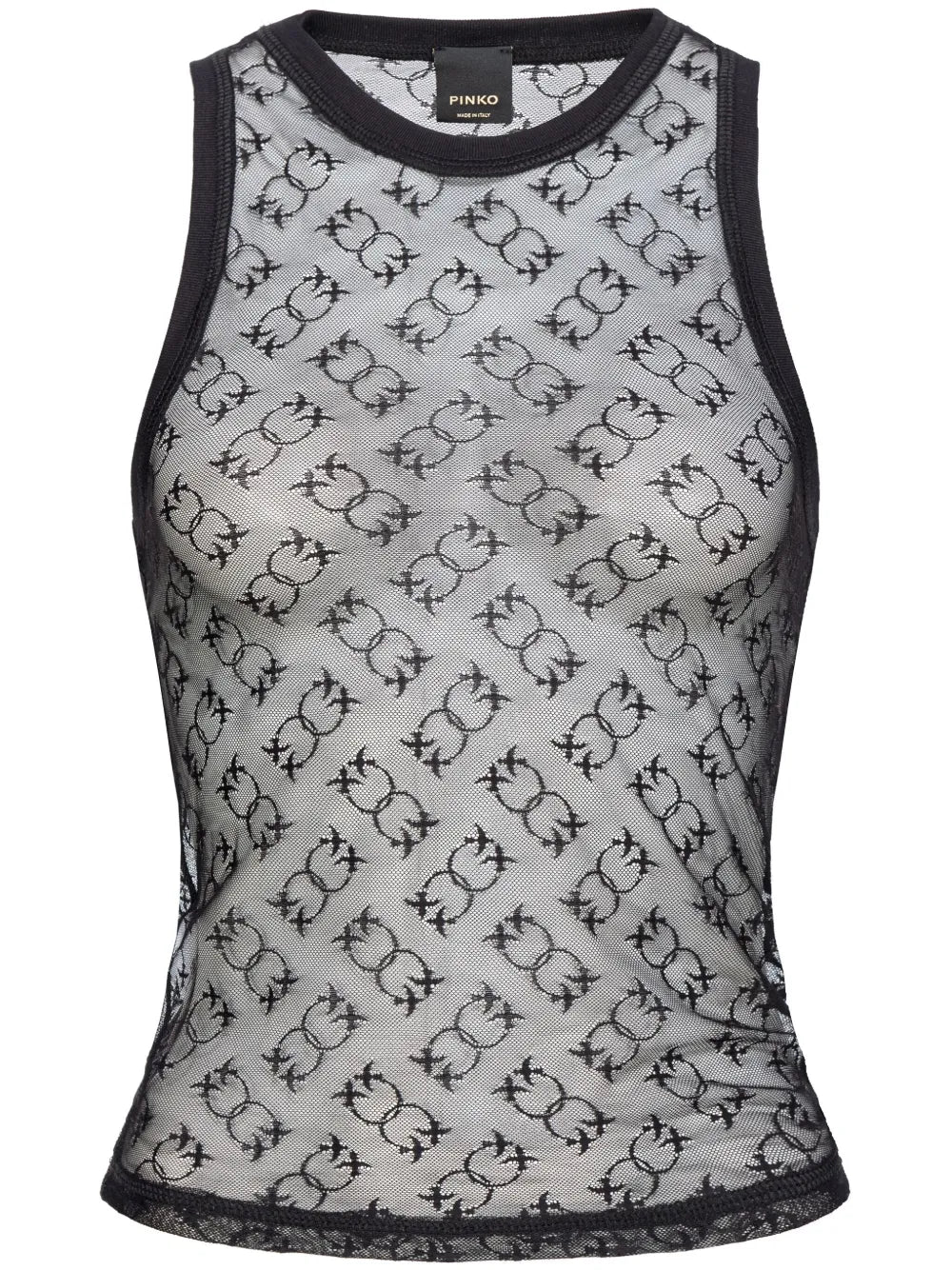 Love Birds-Jacquard Mesh Tank Top