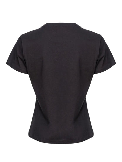 Love Birds-Embellished Cotton T-Shirt