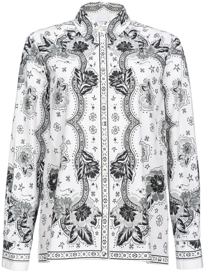 Floral-Print Cotton Shirt