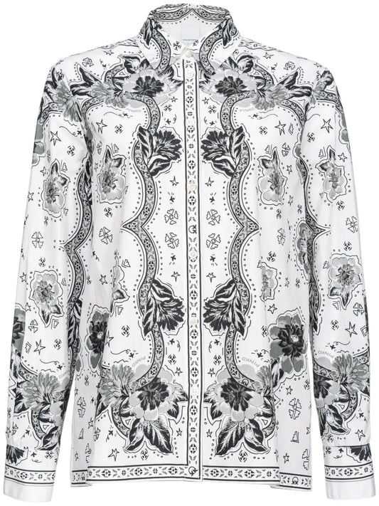 Floral-Print Cotton Shirt