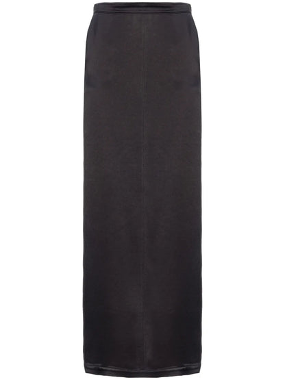 Rear-Slit Maxi Skirt