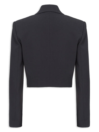 Cropped Crepe Jacket