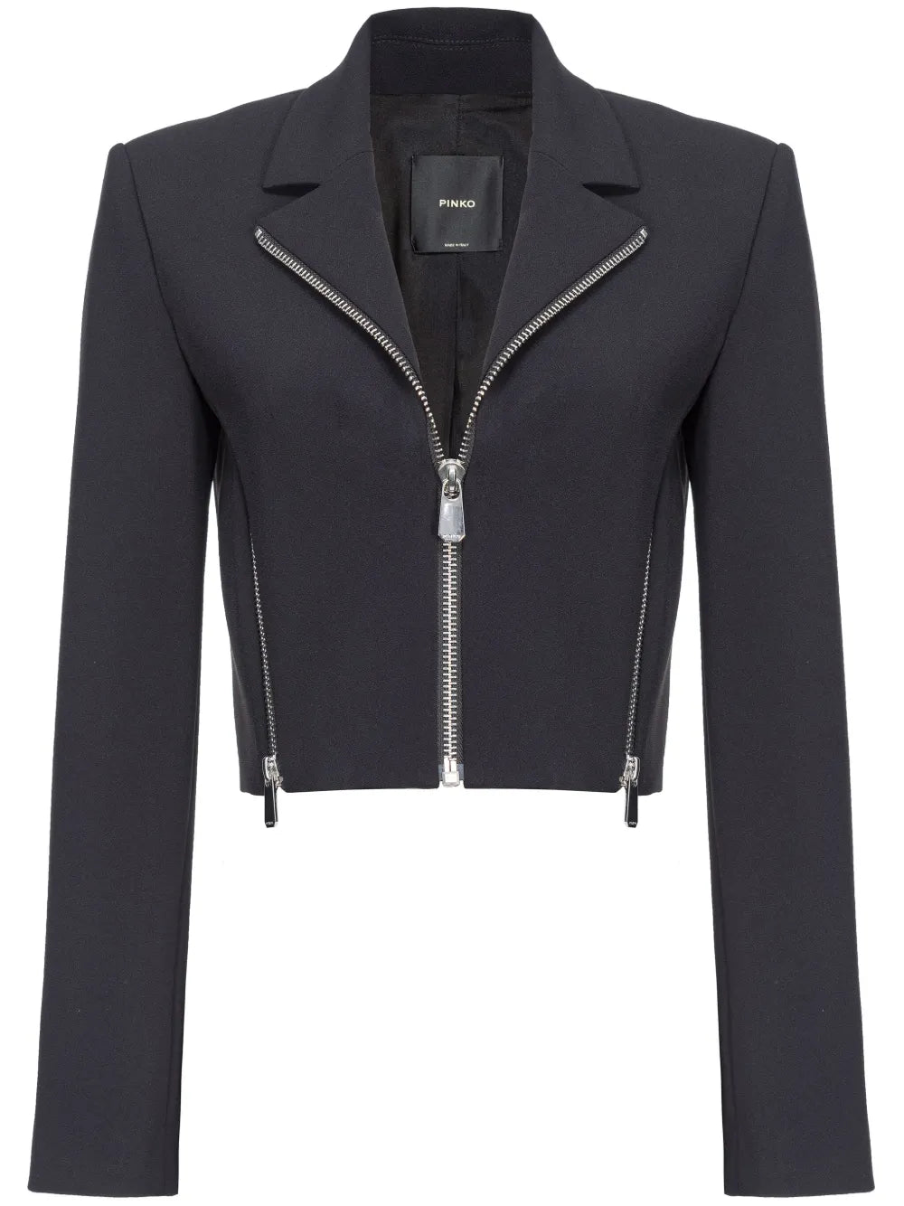 Cropped Crepe Jacket