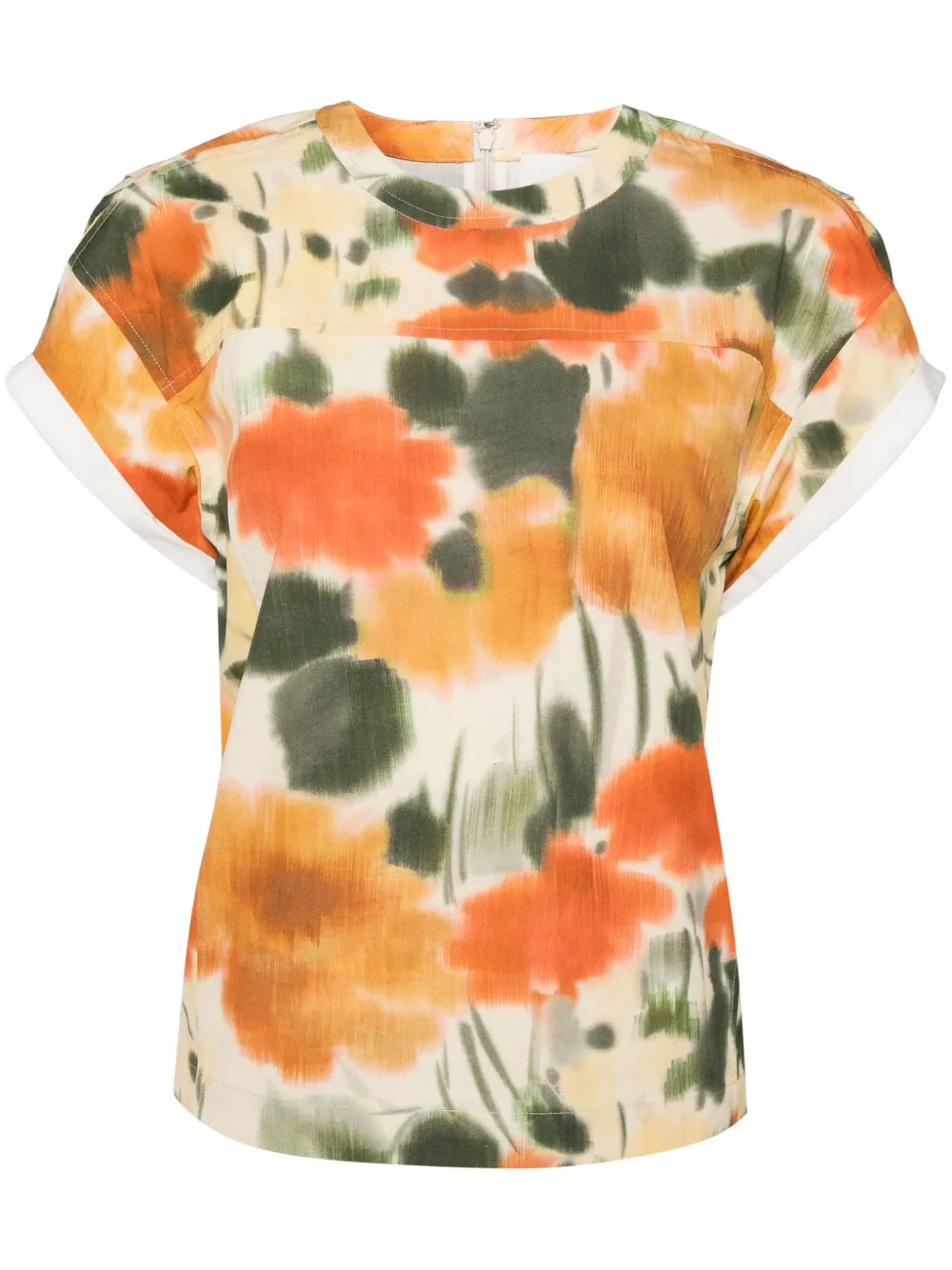 Blurred Marigold Top