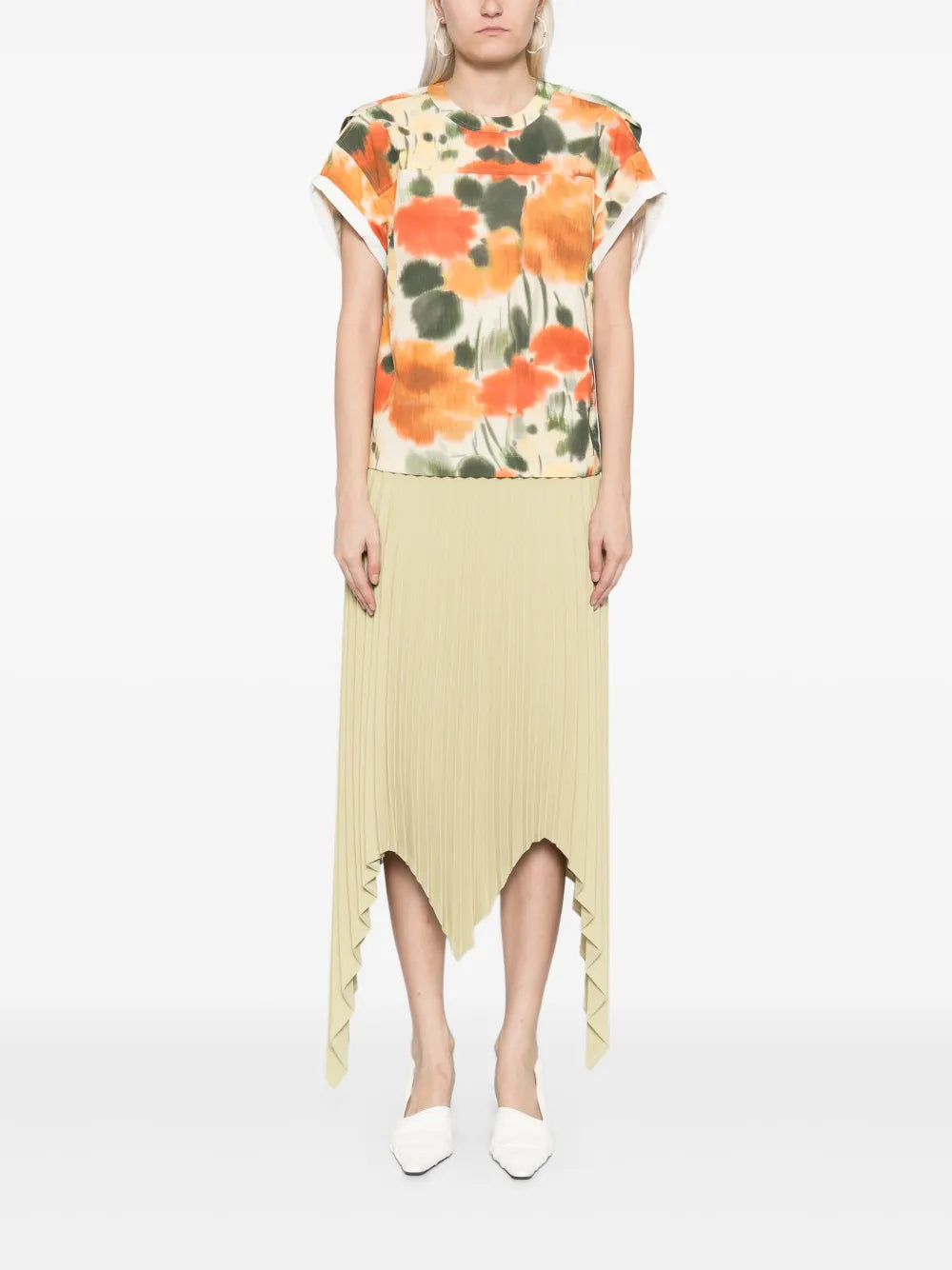 Blurred Marigold Top