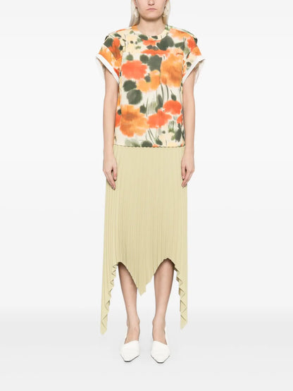 Blurred Marigold Top