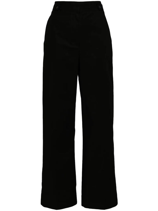 Pleated Wide-Leg Trousers