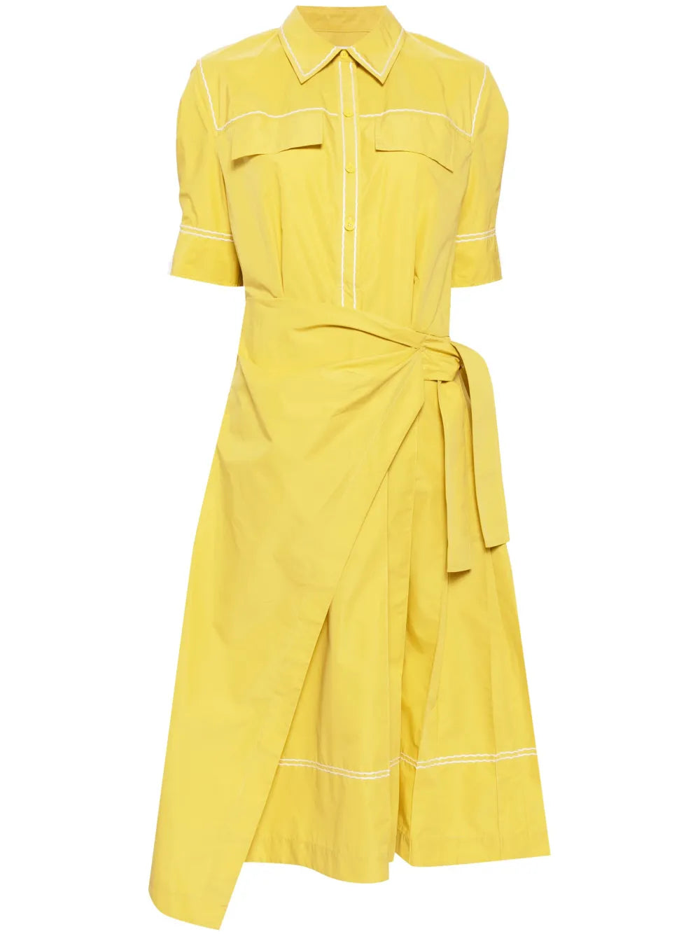 Embroidered Shirt Dress