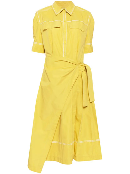 Embroidered Shirt Dress