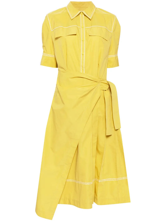 Embroidered Shirt Dress