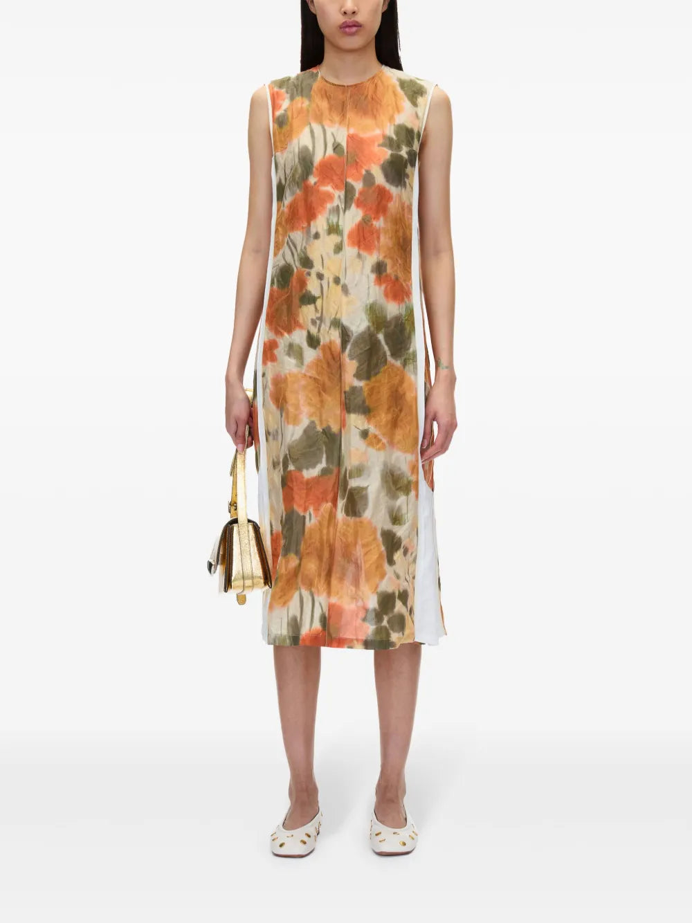 Marigold Abstract-Pattern Print Dress