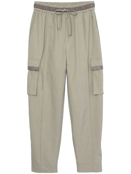 Cargo-Pocket Cotton-Blend Trousers