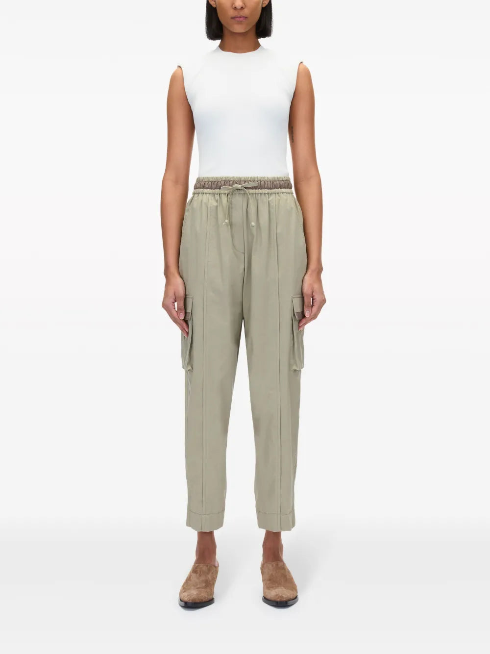 Cargo-Pocket Cotton-Blend Trousers