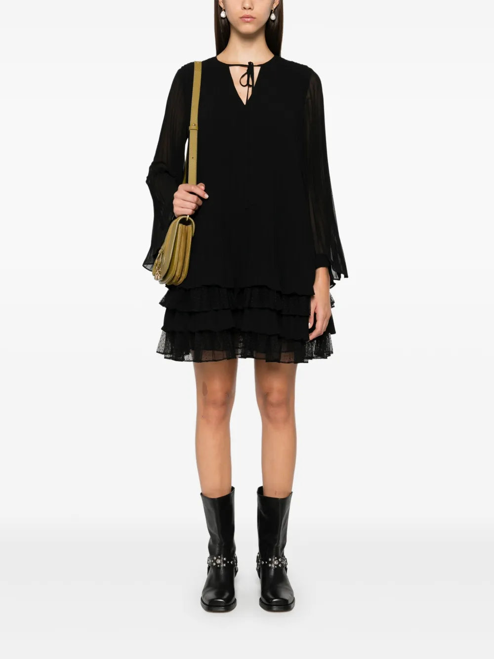 Ruffled Mini Dress