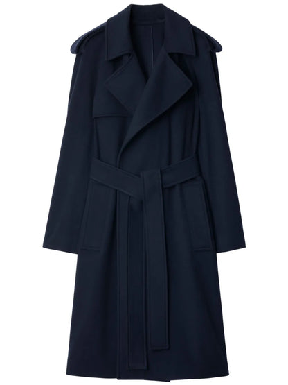Notched-Lapel Cashmere Coat