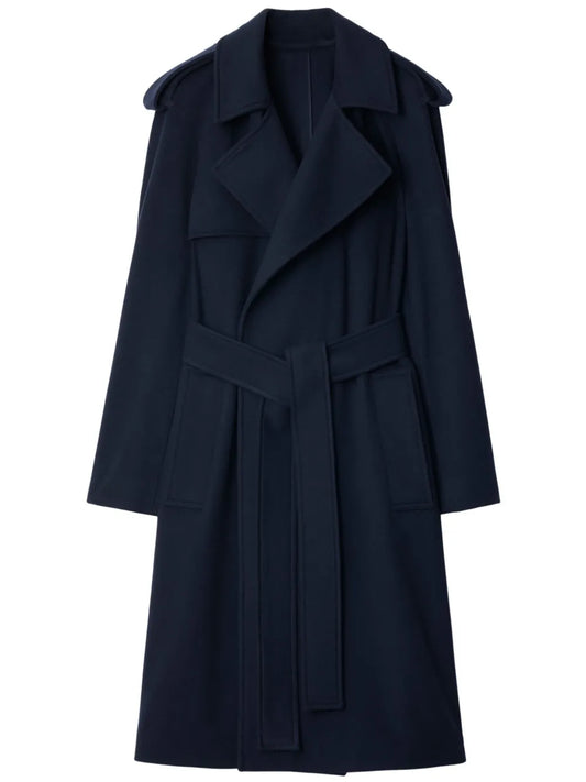 Notched-Lapel Cashmere Coat