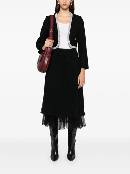 Pleated Midi Skirt