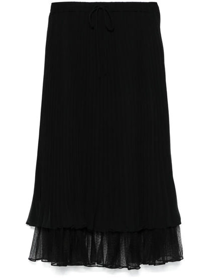 Pleated Midi Skirt