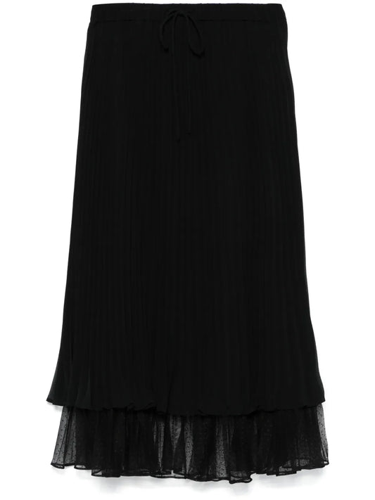 Pleated Midi Skirt