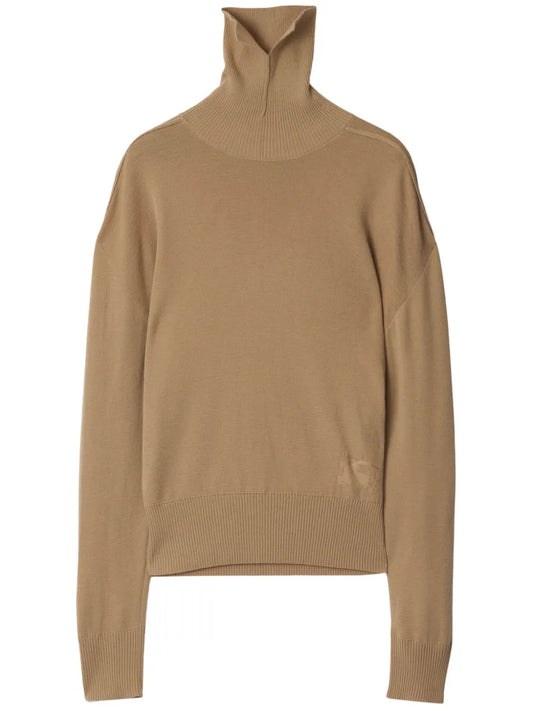 High-Neck Wool Jumper