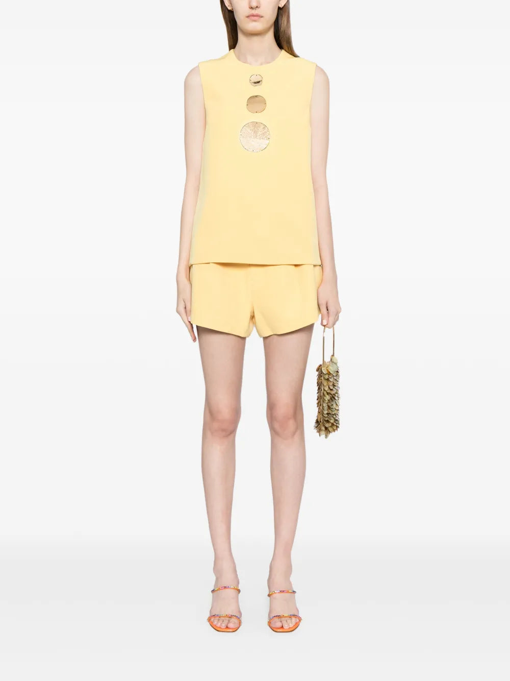 High-Waisted Tailored Shorts