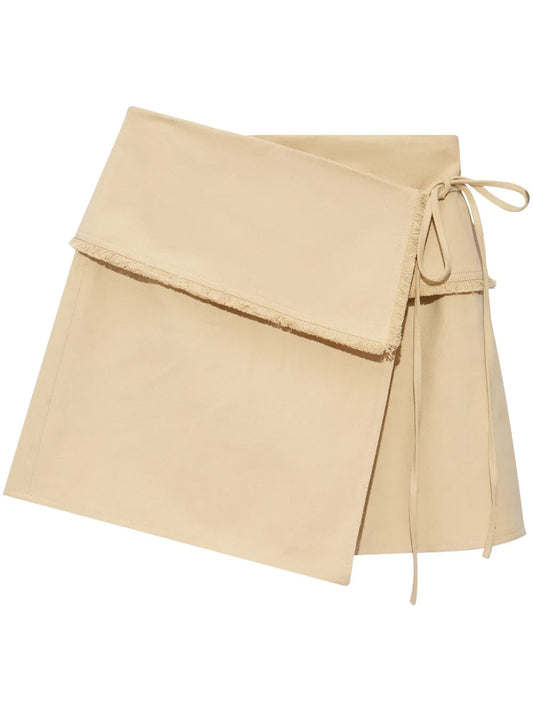 Panelled Wrap Miniskirt