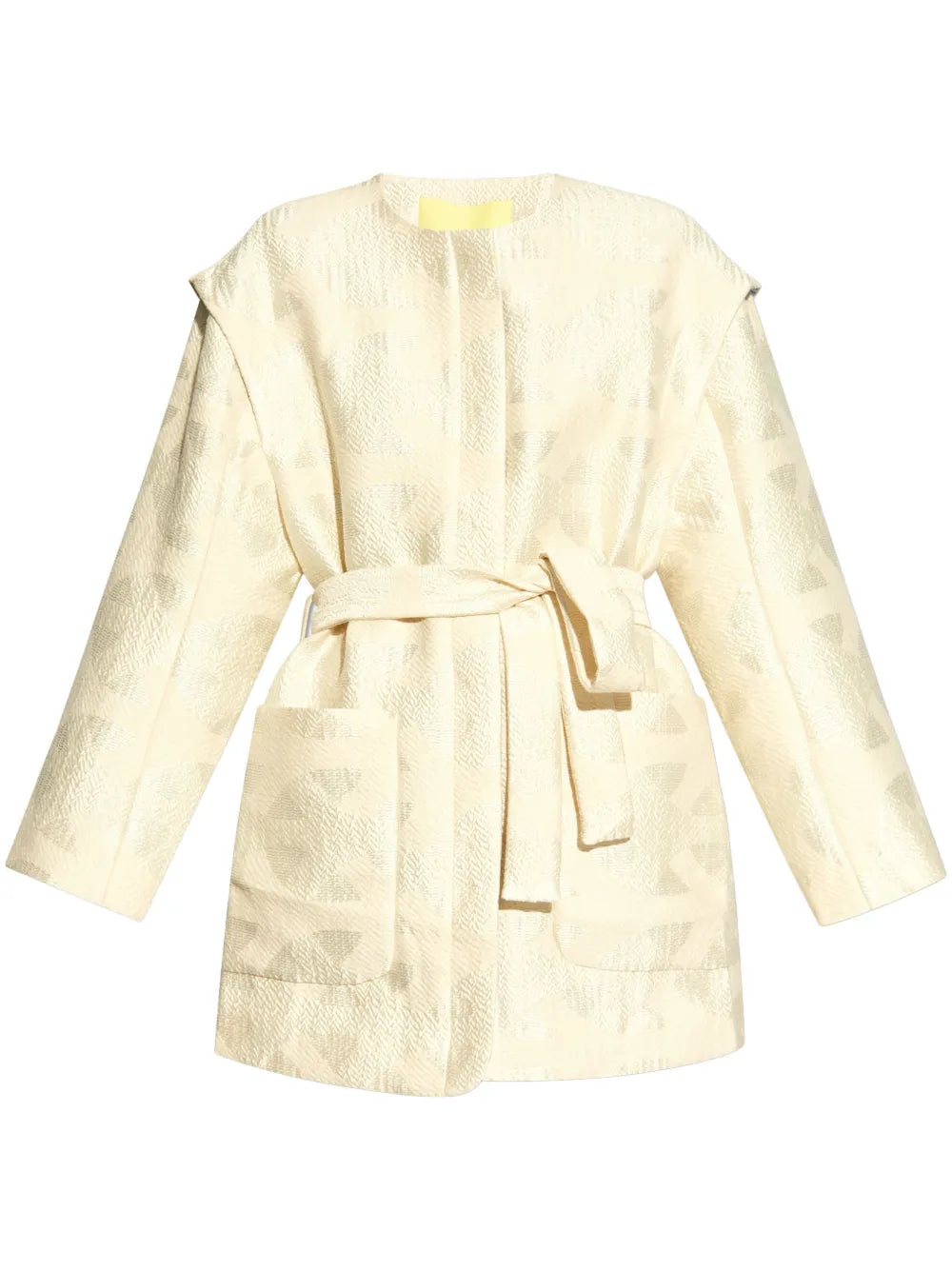 Otti Belted Jacquard Jacket