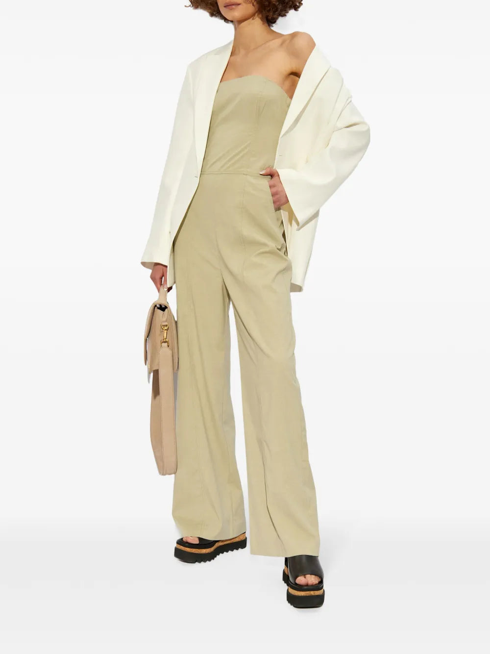 Strapless Tailored Jumpsuit