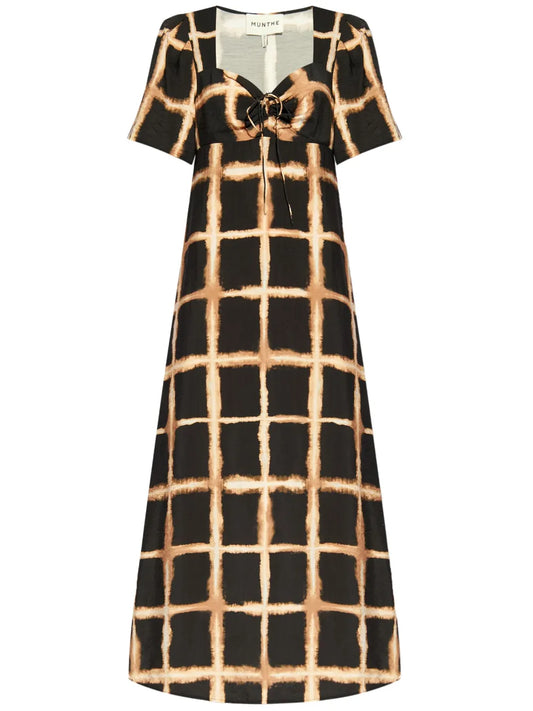 Otussi Checked Midi Dress
