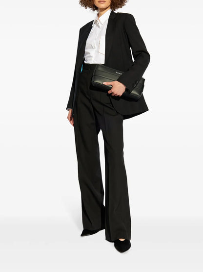 Pressed-Crease Wool Trousers