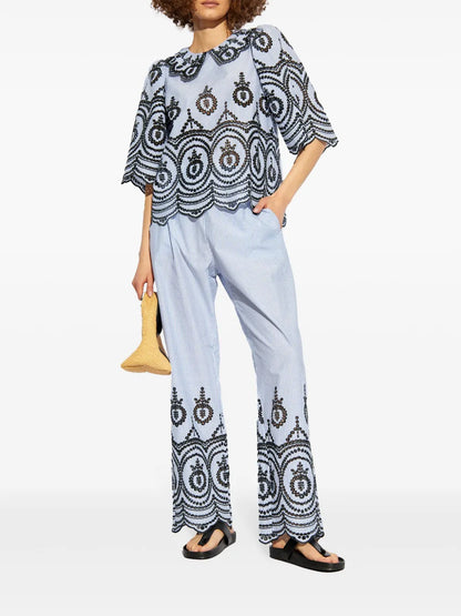 Broderie Anglaise Organic Cotton Blouse