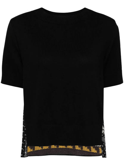 Pattern Knitted T-Shirt
