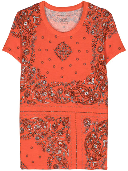 Bandana-Print Jersey T-Shirt