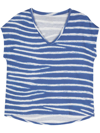 Striped V-Neck T-Shirt