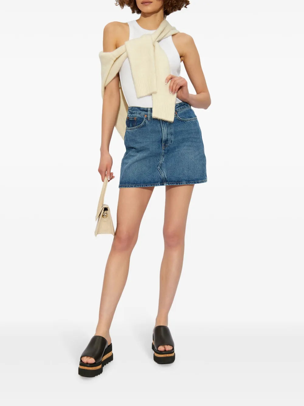 Organic Cotton Denim Skirt