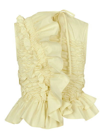 Geo Ruffled Top