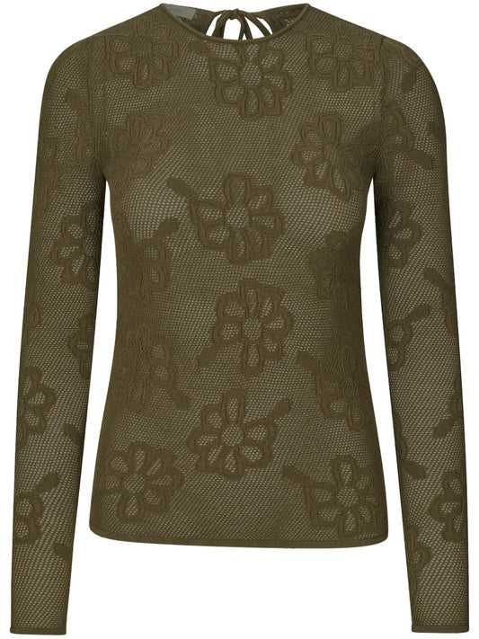 Olani Flower Embroidered Top