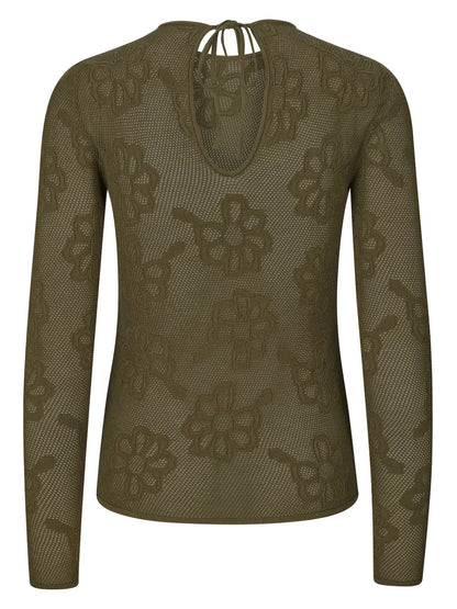 Olani Flower Embroidered Top