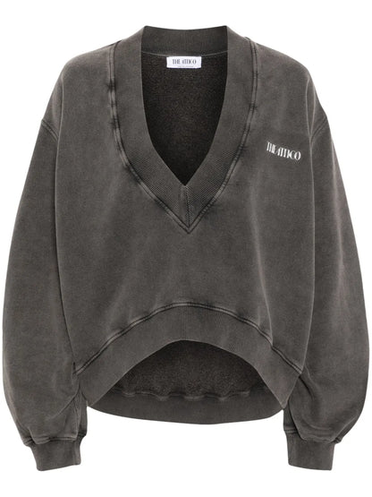 Logo-Rubberised Cotton Sweatshirt
