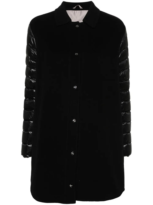 Panelled Puffer Coat