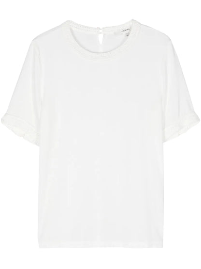 Crochet-Trim T-Shirt