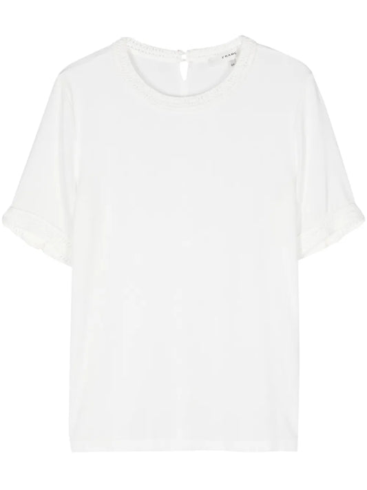 Crochet-Trim T-Shirt