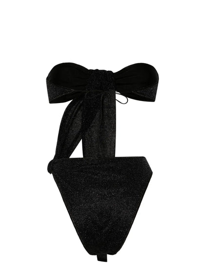 Cut-Out Detail Lurex Swimsuit