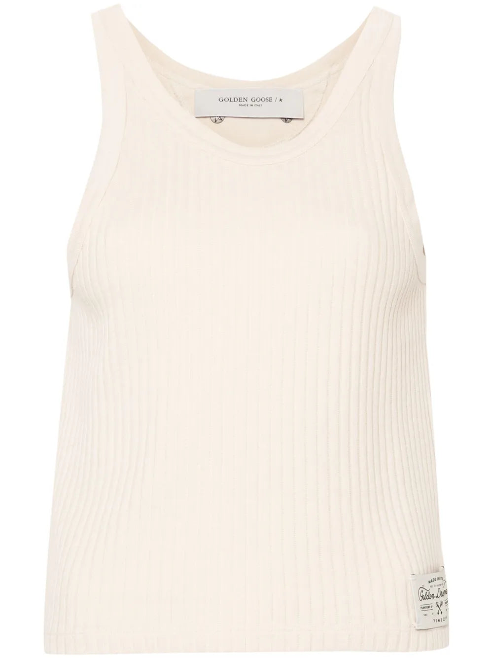 Ribbed-Knit Cotton Tank Top