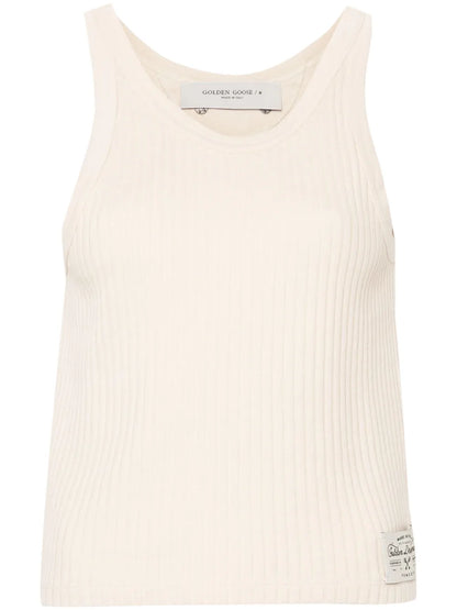 Ribbed-Knit Cotton Tank Top