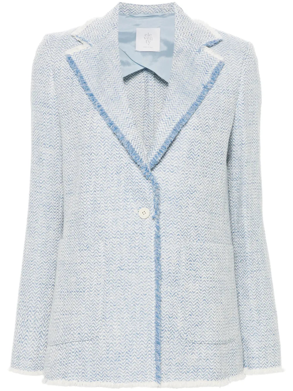 Fringed Single-Breasted Blazer