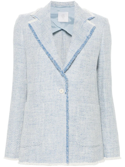 Fringed Single-Breasted Blazer
