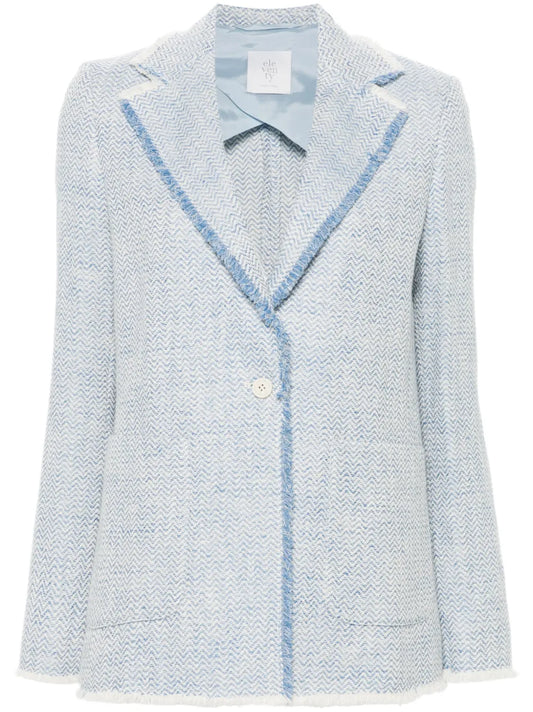 Fringed Single-Breasted Blazer