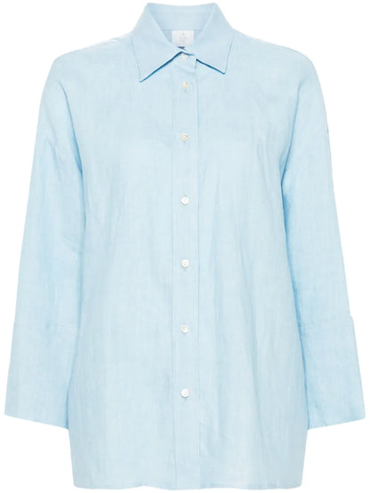 Linen Drop-Shoulder Shirt